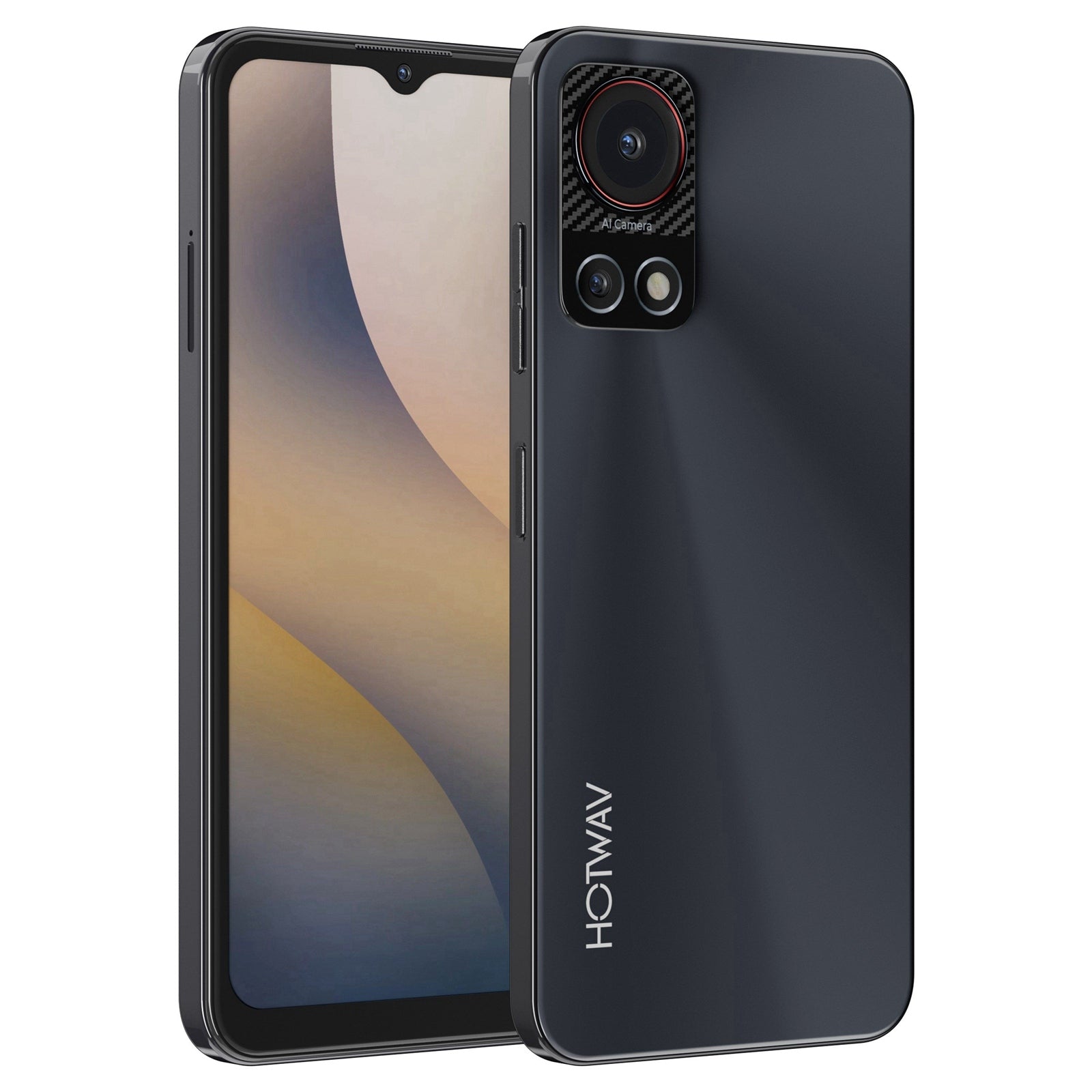 HOTWAV Note 13, 4GB+128GB, Side Fingerprint Identification, 6.6 inch Android 13 T606 Octa Core up to 1.6GHz, Network: 4G, OTG(Black)