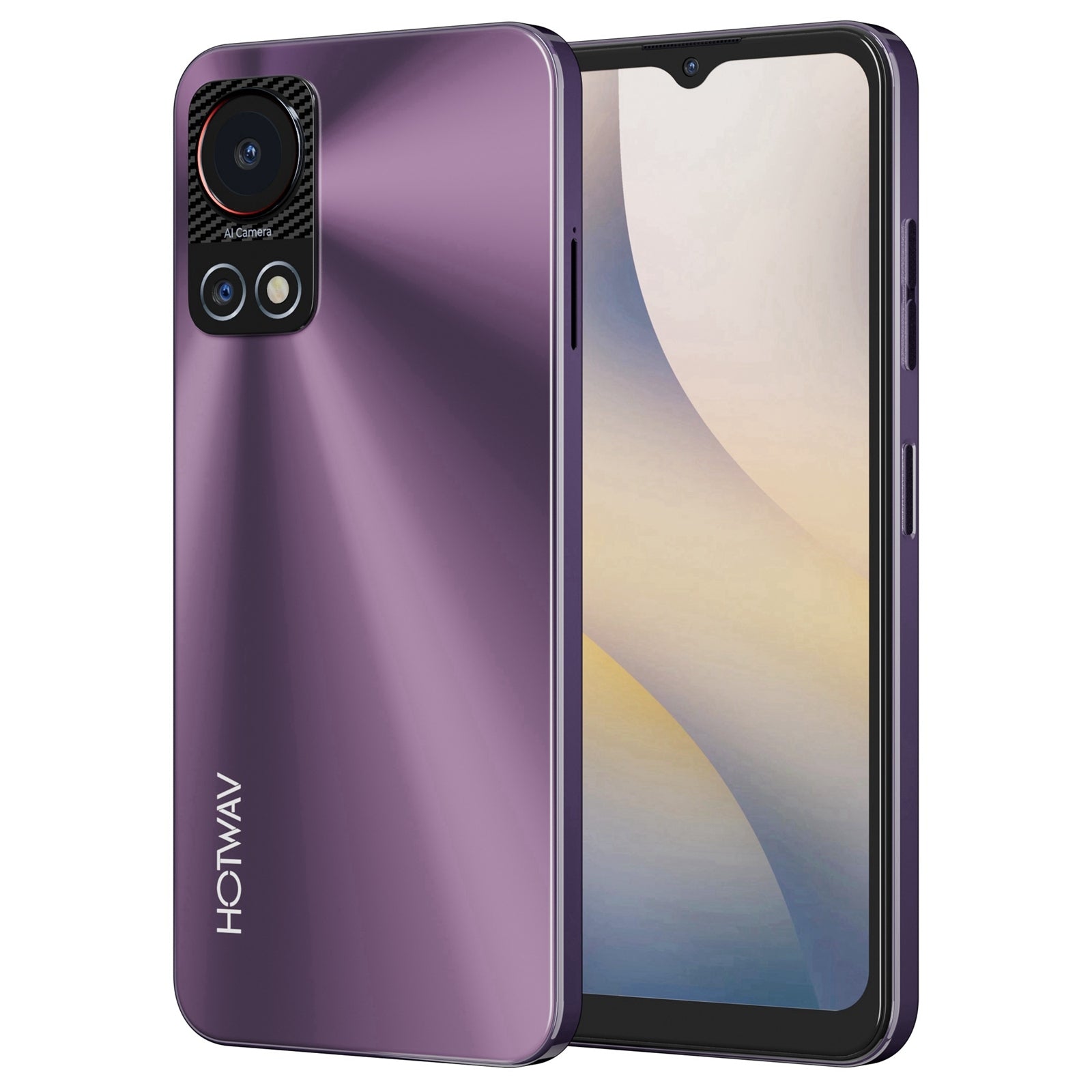 HOTWAV Note 13, 4GB+128GB, Side Fingerprint Identification, 6.6 inch Android 13 T606 Octa Core up to 1.6GHz, Network: 4G, OTG(Violet)