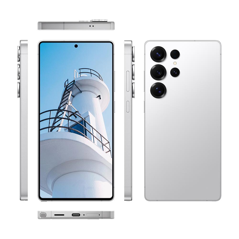 F102 / S25 Ultra, 4GB+64GB, 6.75 inch Android 11 MTK6762 Octa Core, Network: 4G, Dual SIM, Support Wireless Charging, Plug:EU Plug(Titanium Sliver)