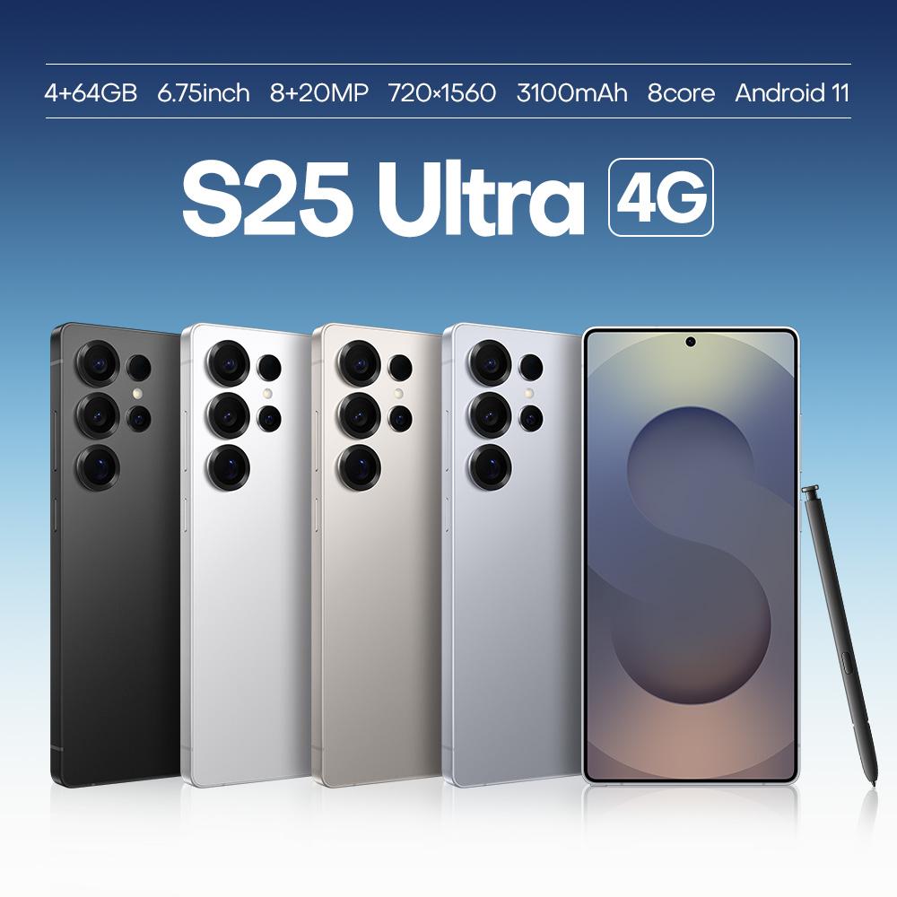 F102 / S25 Ultra, 4GB+64GB, 6.75 inch Android 11 MTK6762 Octa Core, Network: 4G, Dual SIM, Support Wireless Charging, Plug:US Plug(Titanium Sliver)