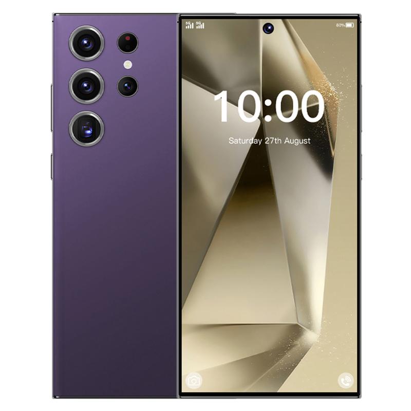 S24 Ultra / S7, 4GB+128GB, 6.75 inch Android 10 MTK6750 Octa Core, Network: 4G, Dual SIM, Plug:AU Plug(Purple)