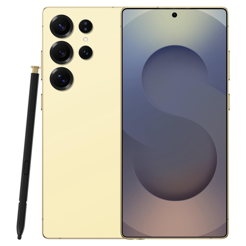 S25 Ultra / S11, 4GB+64GB, 6.75 inch Android 12 MTK6762 Octa Core, Network: 4G, Dual SIM, Plug:US Plug(Yellow)