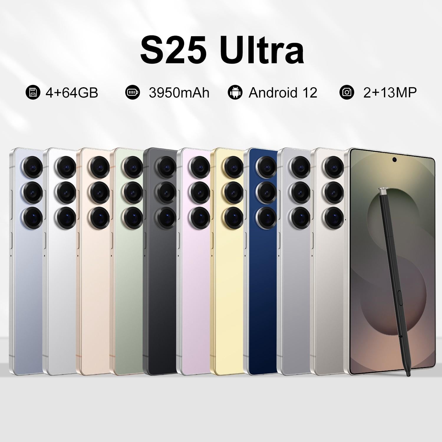 S25 Ultra / S11, 4GB+64GB, 6.75 inch Android 12 MTK6762 Octa Core, Network: 4G, Dual SIM, Plug:US Plug(Green)