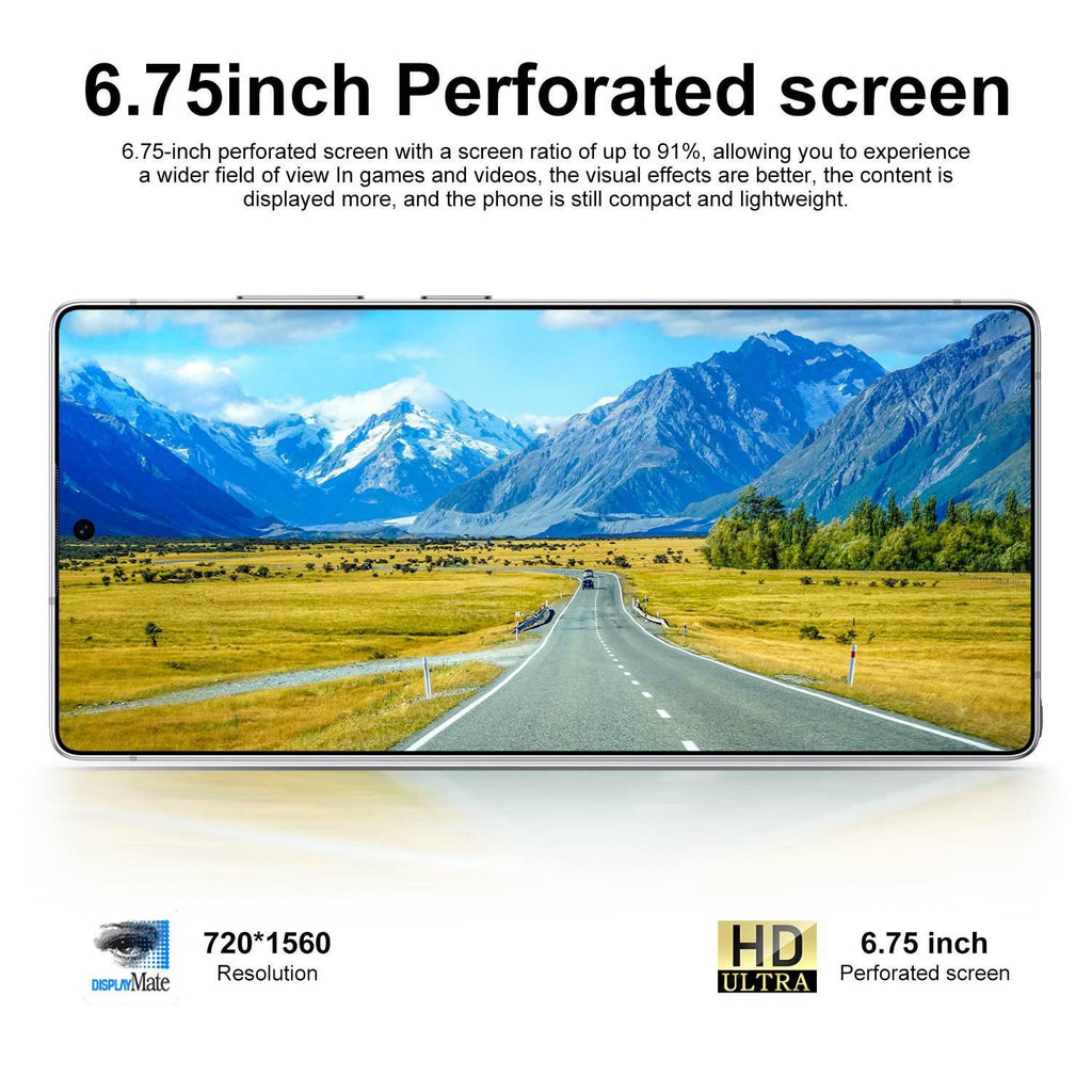 S25 Ultra / S11, 4GB+64GB, 6.75 inch Android 12 MTK6762 Octa Core, Network: 4G, Dual SIM, Plug:US Plug(White)
