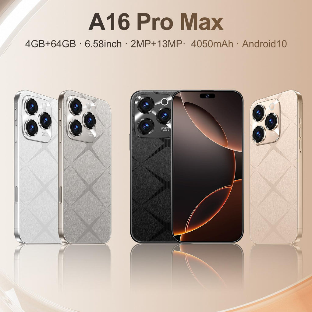 A16 Pro Max / PDA89-B, 4GB+64GB, 6.58 inch Android 10 MTK6739 Quad Core, Network: 4G, OTG, Dual SIM, Plug:US Plug(White)