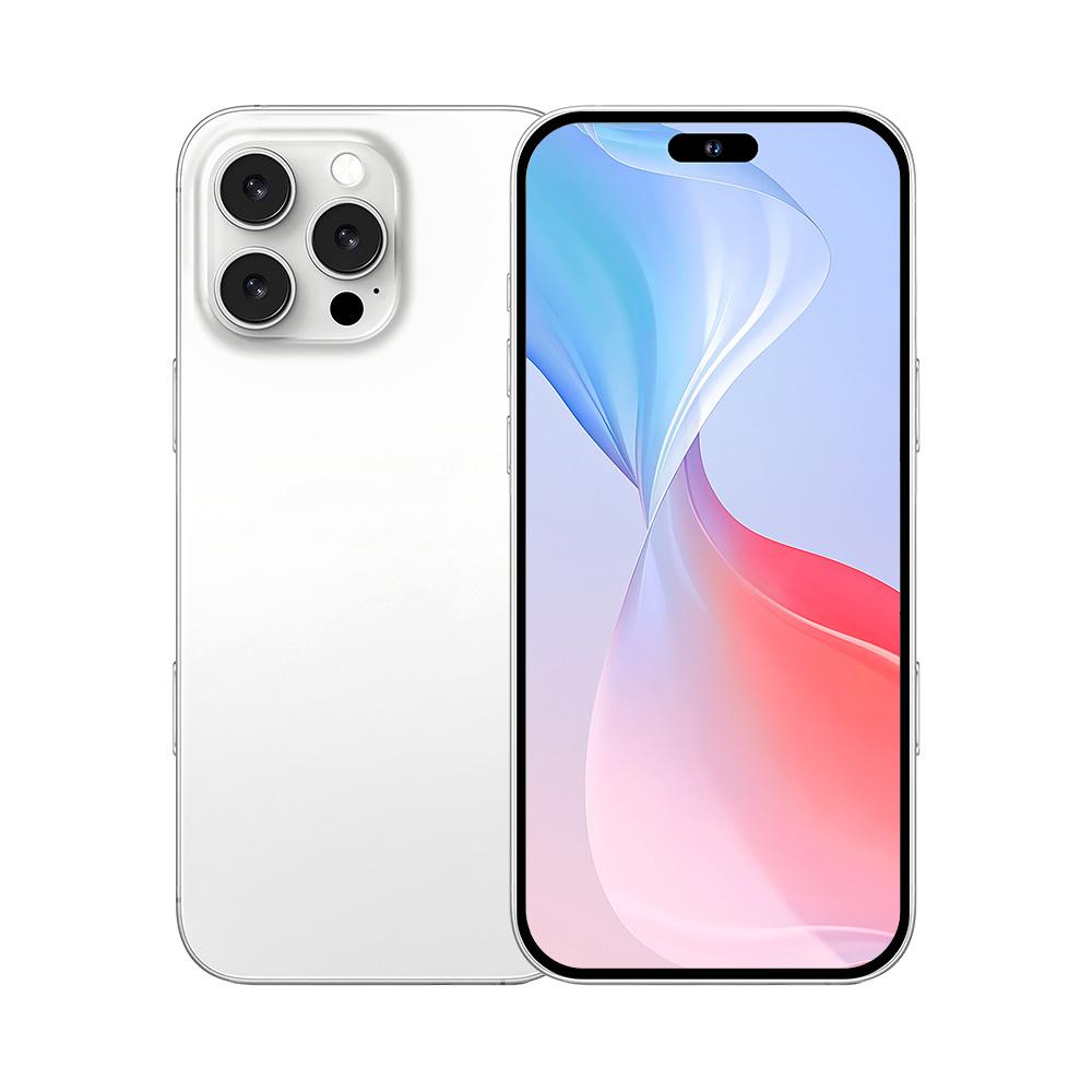 I16 Pro Max / PDQ6, 4GB+64GB, 6.58 inch Android 10 MTK6739 Quad Core, Network: 4G, Dual SIM, Plug:EU Plug(White)