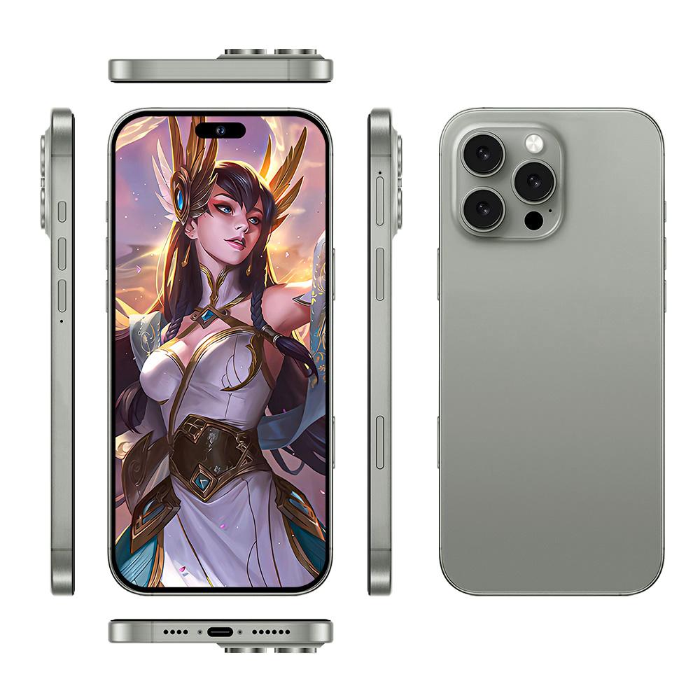 I16 Pro Max / PDQ6, 4GB+64GB, 6.58 inch Android 10 MTK6739 Quad Core, Network: 4G, Dual SIM, Plug:EU Plug(Grey)
