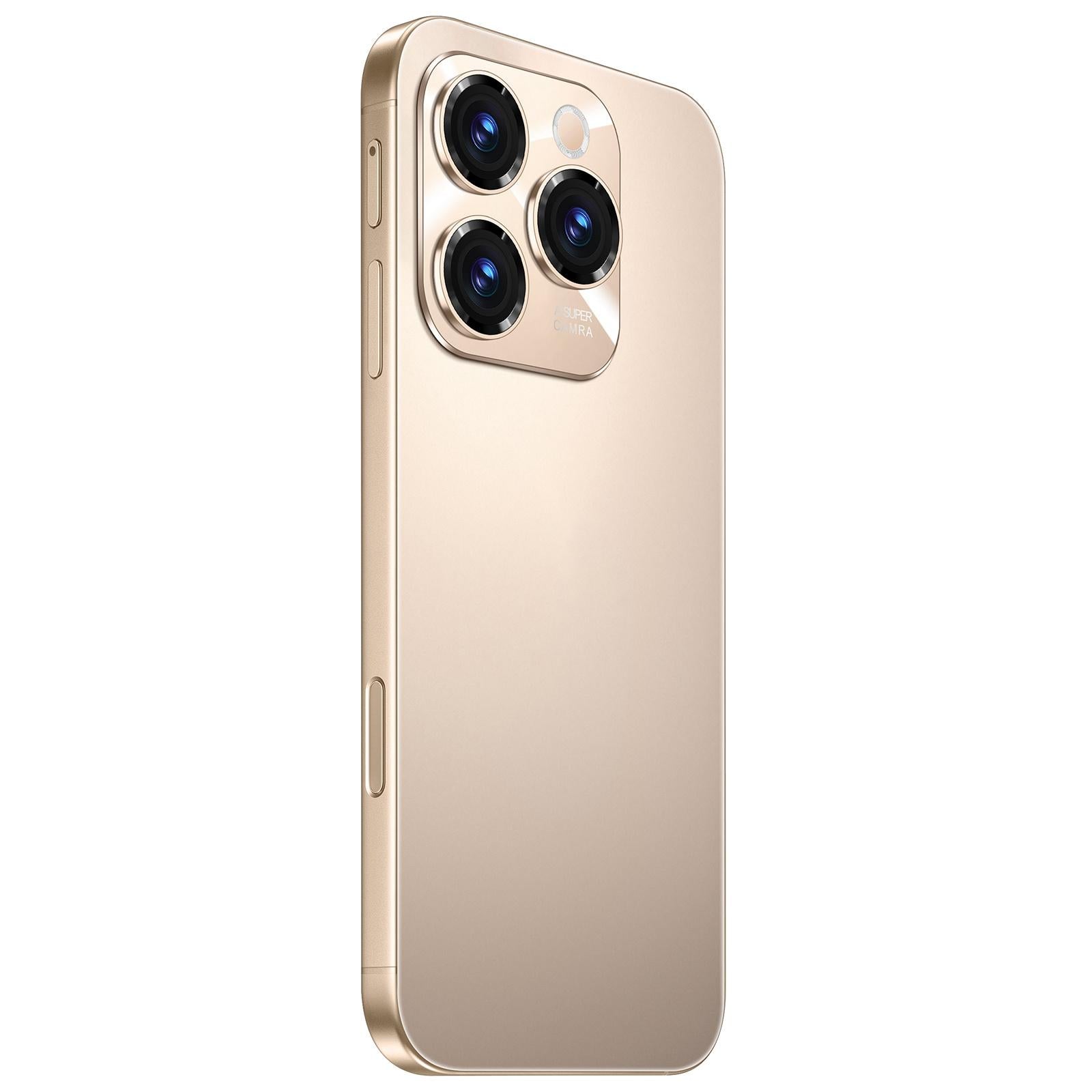 A16 Max / PDA89, 4GB+64GB, 6.58 inch Android 10 MTK6739 Quad Core, Network: 4G, Dual SIM, Plug:EU Plug(Gold)