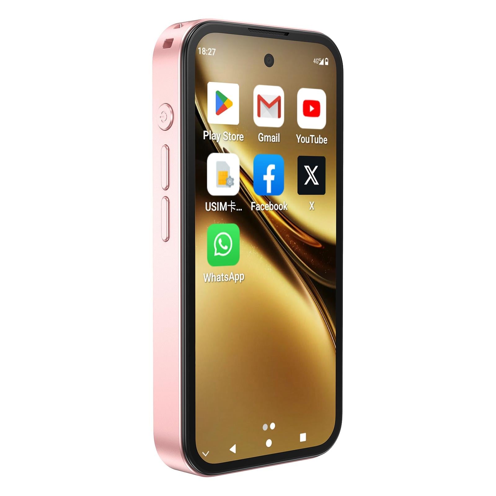 Q333, 4GB+64GB, 3.97 inch Android 12 Mediatek MT6762 Octa Core, Network: 4G, Dual SIM(Pink)