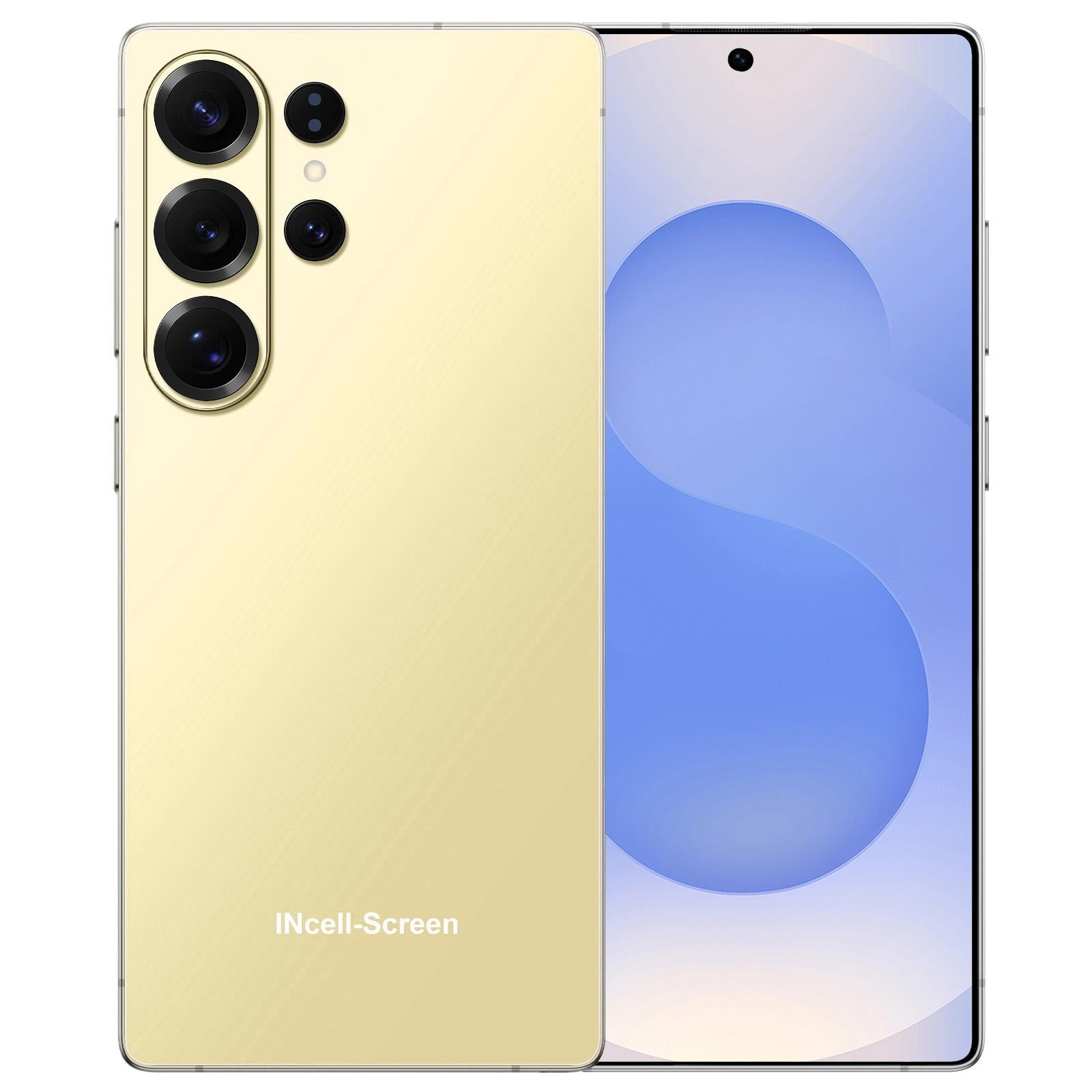 S26 Ultra / B9S, 4GB+64GB, 6.75 inch Android 10 MTK6739 Quad Core, Network: 4G, OTG, Dual SIM, Plug:EU Plug(Yellow)