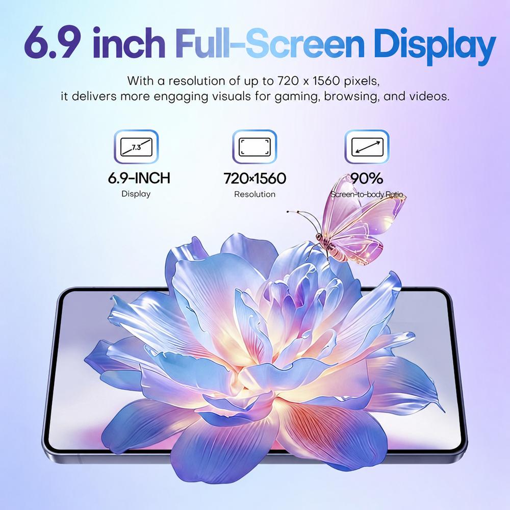 S26 Ultra / F112A, 4GB+64GB, 6.9 inch Android 11 MTK6762 Octa Core, Network: 4G, Dual SIM, Plug:EU Plug(Titanium Purple)