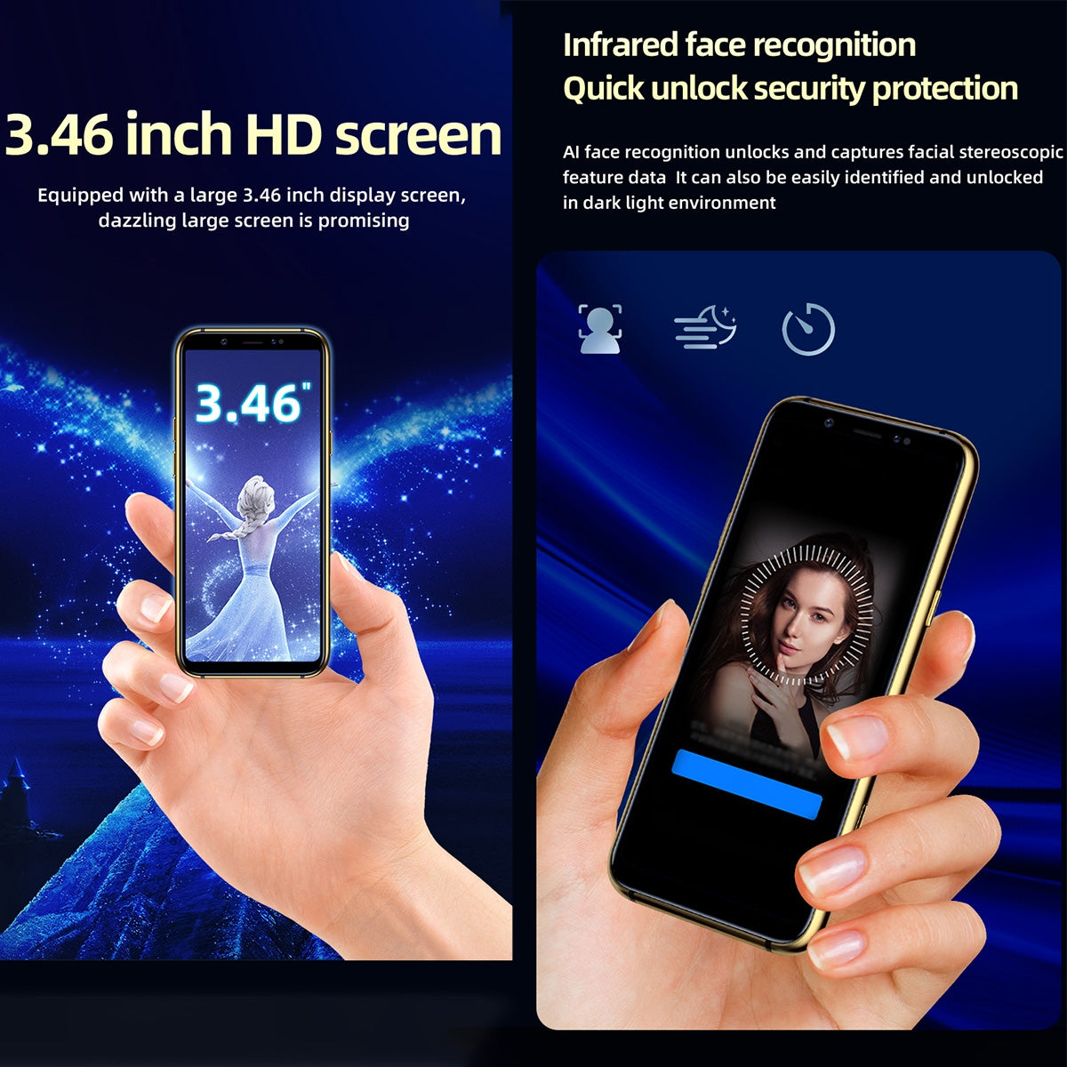 SOYES X60, 3GB+32GB, Infrared Face Recognition, 3.46 inch Android 6.0 MTK6737 Quad Core up to 1.1GHz, BT, WiFi, FM, Network: 4G, GPS, Dual SIM (Green)