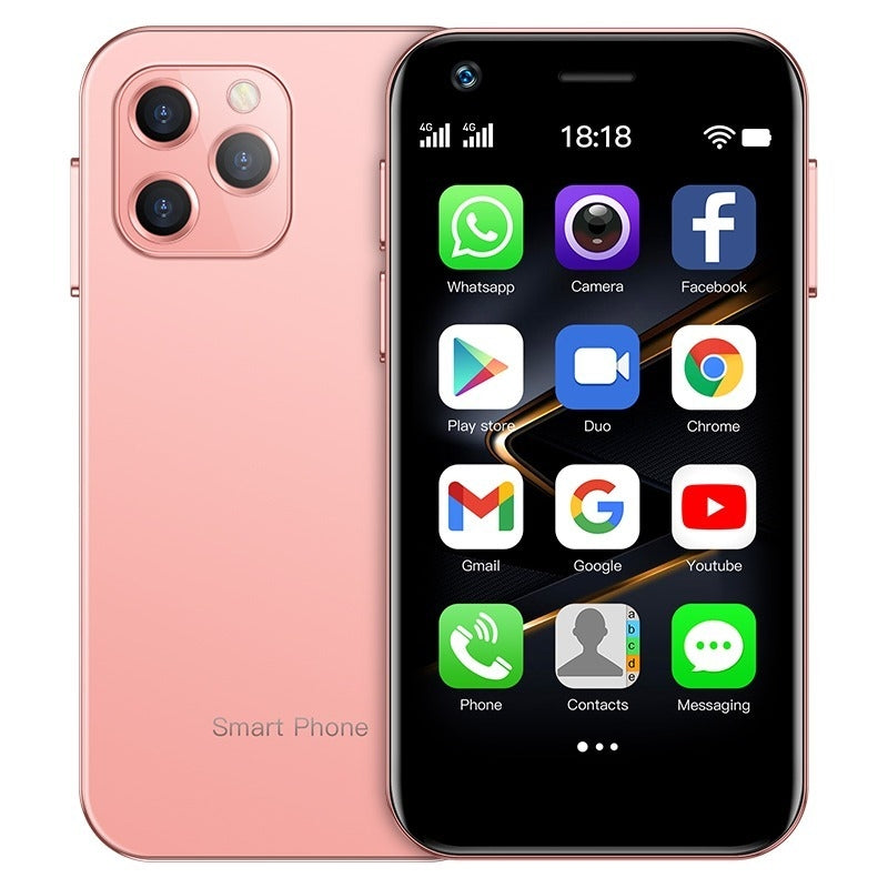 SOYES XS12 Pro, 4GB+32GB, 3.0 inch Android 10.0 MTK6750 Octa Core, Bluetooth, WiFi, FM, OTG, Network: 4G, Dual SIM, Support Google Play (Pink)