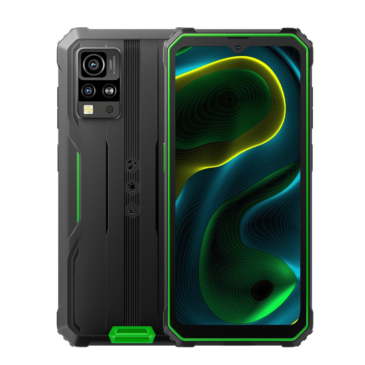 Blackview BV4800 SE Rugged Phone, 4GB+64GB, 6.56 inch Android 15 UMS9320E T615 Octa Core, Network: 4G, OTG, NFC (Green)