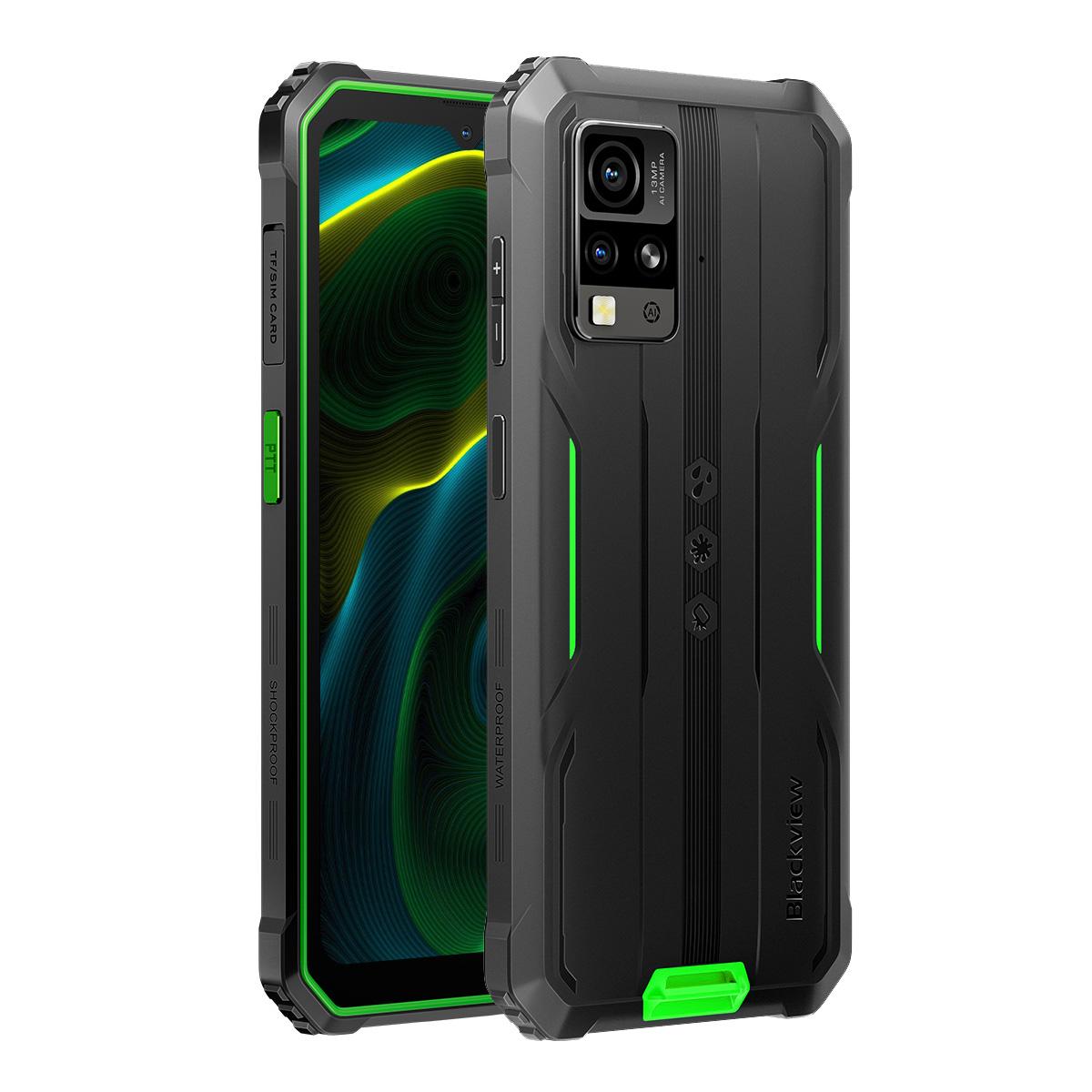 Blackview BV4800 SE Rugged Phone, 4GB+64GB, 6.56 inch Android 15 UMS9320E T615 Octa Core, Network: 4G, OTG, NFC (Green)