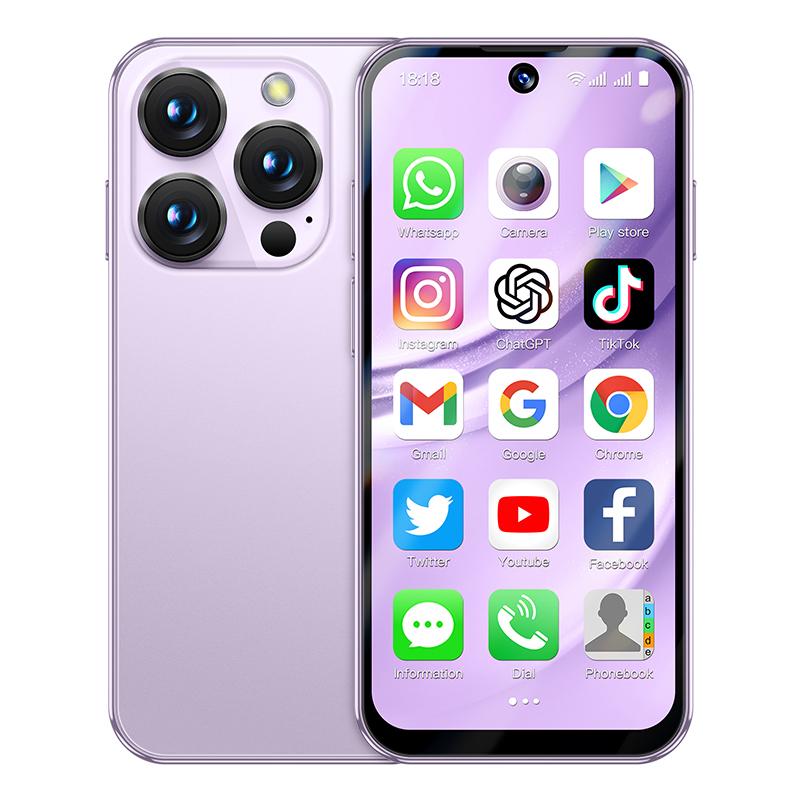 SOYES XS19 Pro, 4GB+64GB, 3.8 inch Android 12.0 MTK6762 Quad Core, Network: 4G, Dual SIM, GPS, OTG, Support Google Play Store (Purple)