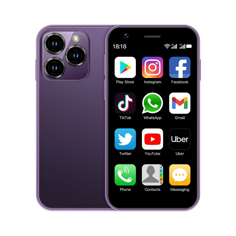 SOYES XS16, 3GB+64GB, 3.0 inch Android 10.0 MTK6737 Quad Core, Bluetooth, WiFi, Network: 4G, Dual SIM, Support Google Play Store (Purple)
