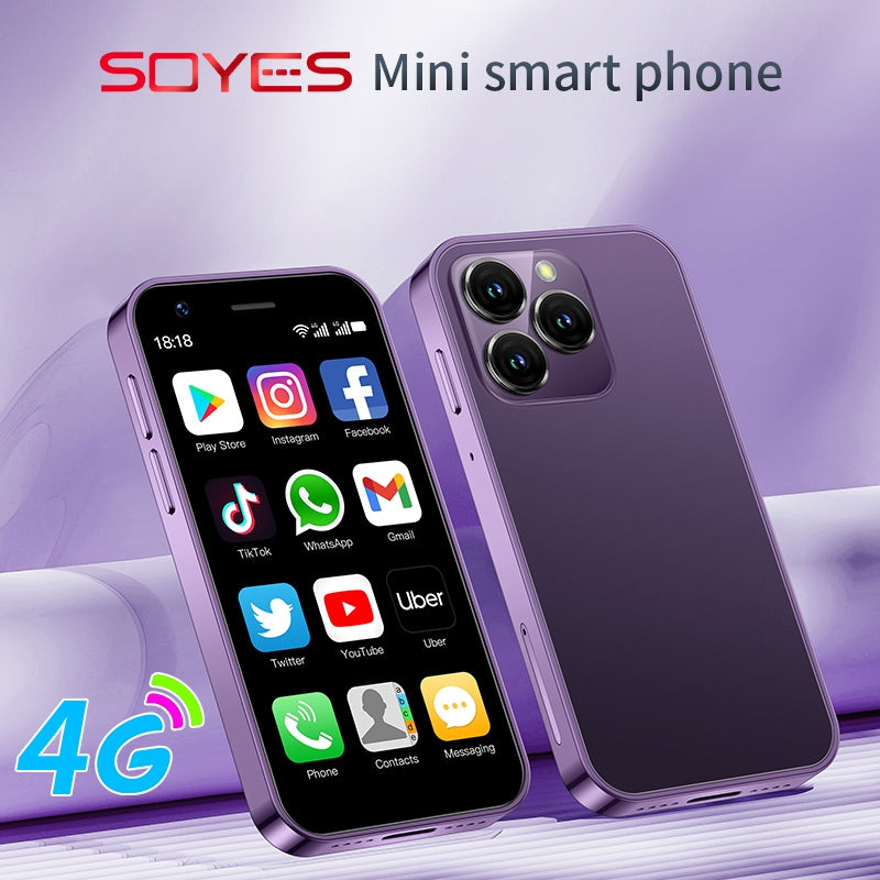SOYES XS16, 3GB+64GB, 3.0 inch Android 10.0 MTK6737 Quad Core, Bluetooth, WiFi, Network: 4G, Dual SIM, Support Google Play Store (Purple)