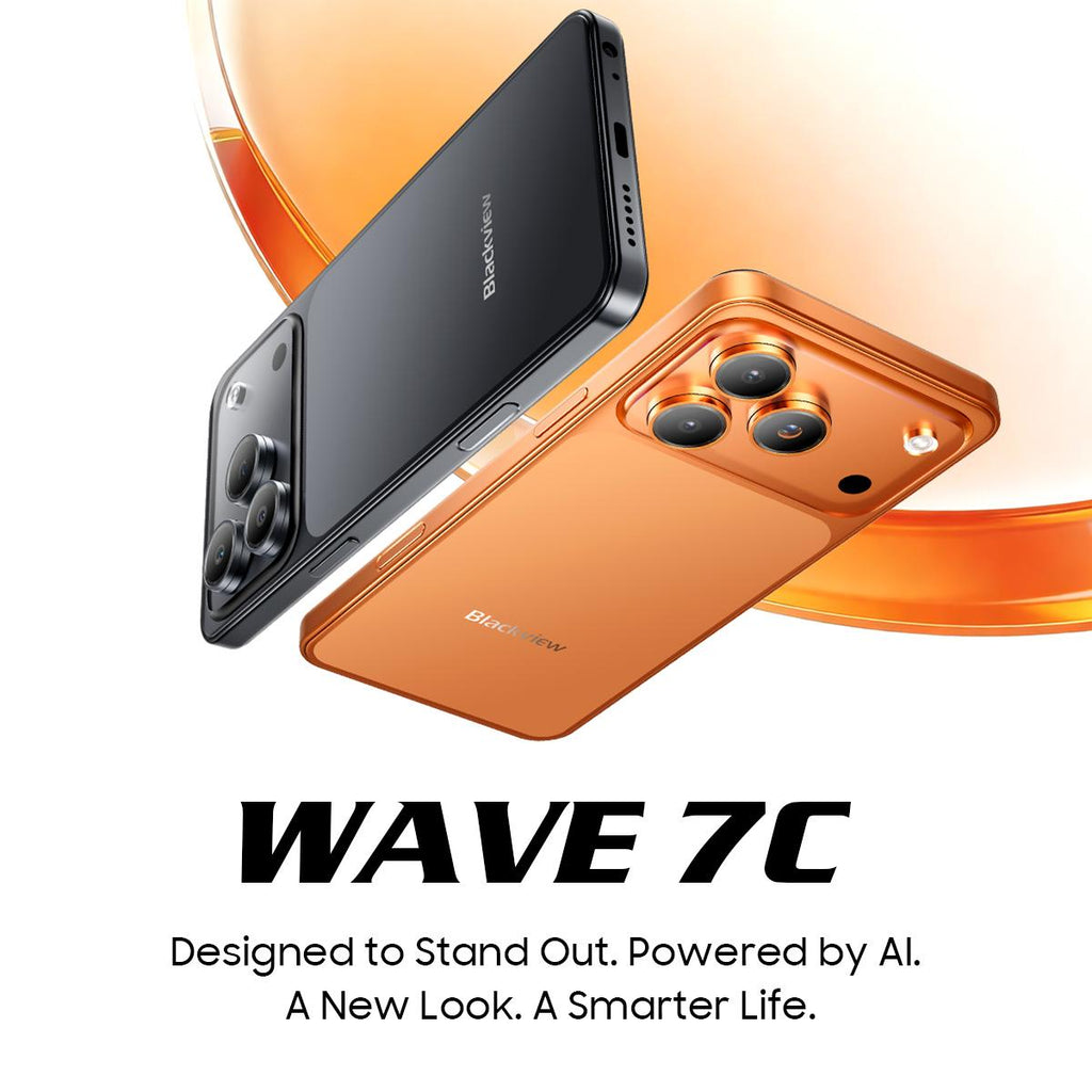Blackview WAVE 7C, 4GB+64GB, 6.56 inch Android 16 Unisoc UMS312 Tiger T310 Quad Core, Network: 4G, OTG (Arctic Blue)