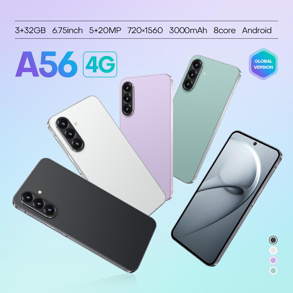 A56 / F56, 3GB+32GB, 6.75 inch Android 8.1 MTK6753 Octa Core, Network: 4G, Dual SIM, US Plug (White)