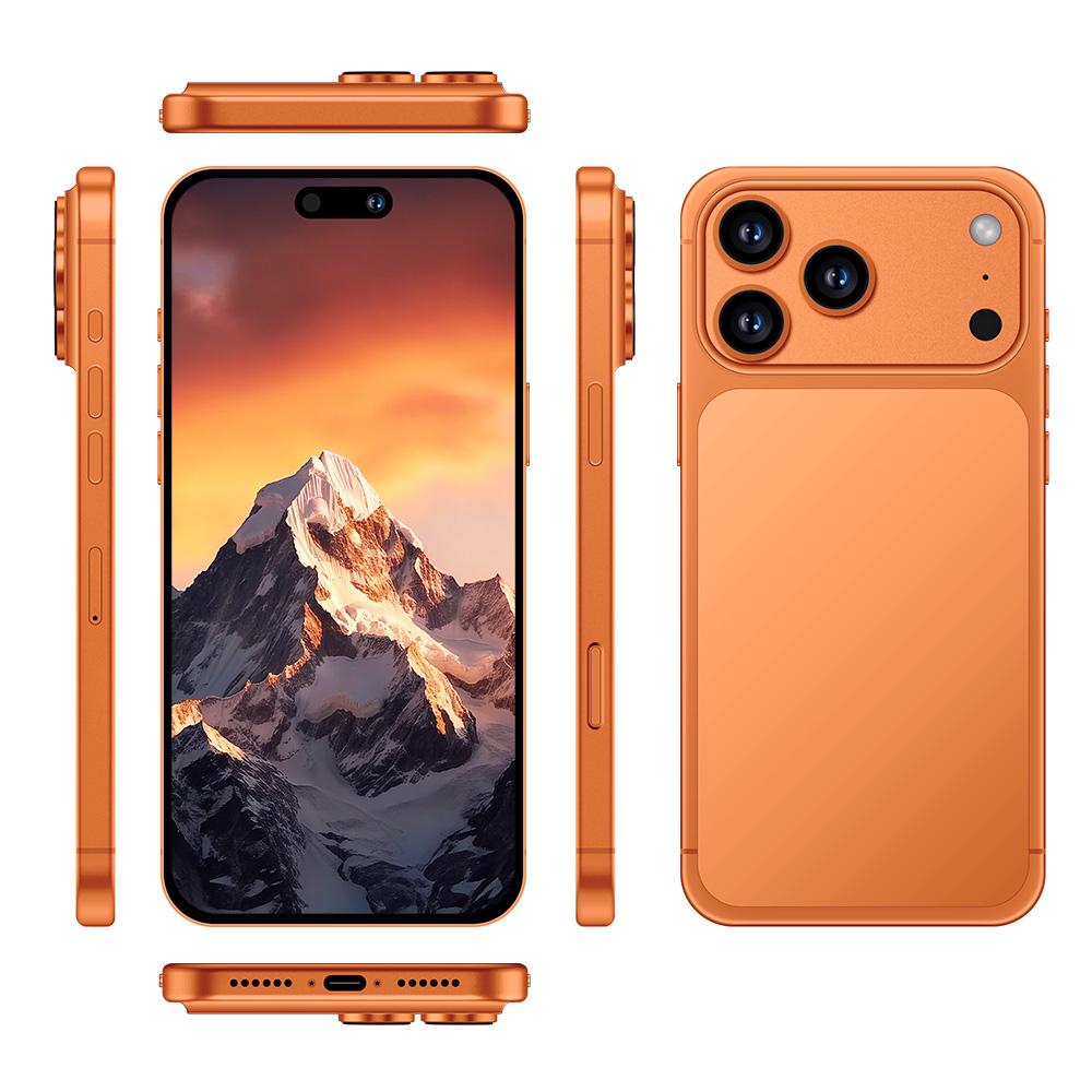 i17 Pro Max / A19, 4GB+64GB, 6.85 inch Android 8.1 MTK6762 Octa Core, Network: 4G, Dual SIM, AU Plug (Orange)