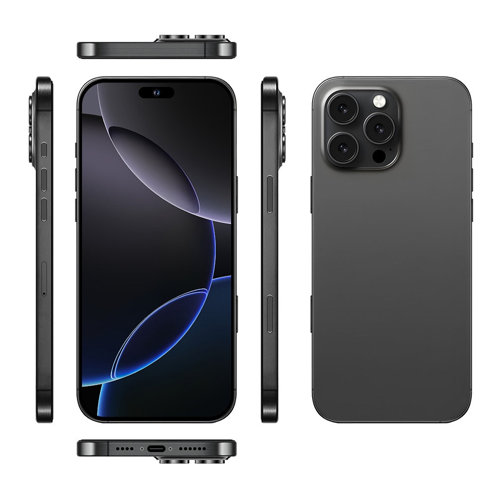i16 Pro Max / A08, 3GB+32GB, 6.73 inch Screen, Face Identification, Android 8.1 MTK6753 Octa Core, Network: 3G, Dual SIM, AU Plug (Black)