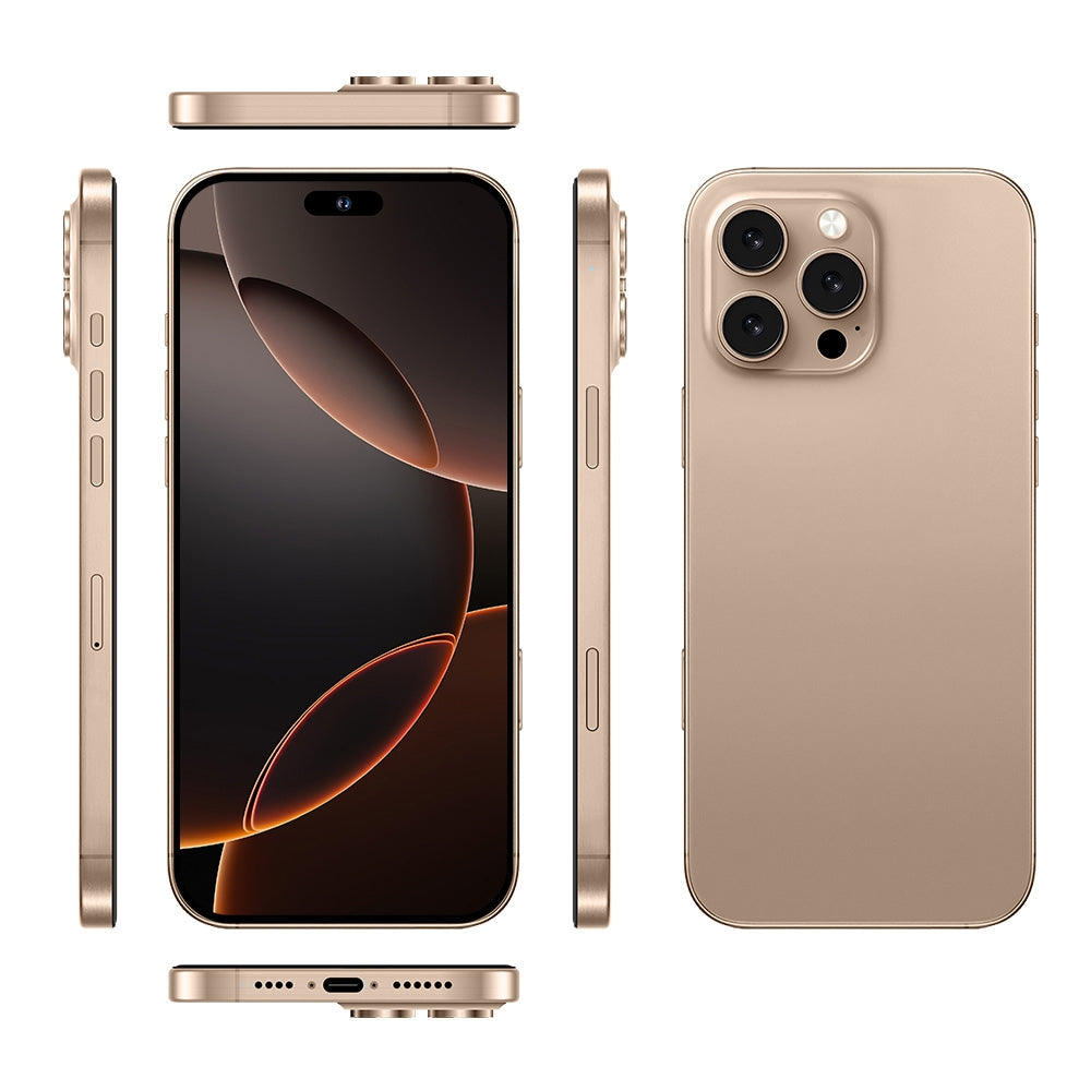 i16 Pro Max / A08, 3GB+32GB, 6.73 inch Screen, Face Identification, Android 8.1 MTK6753 Octa Core, Network: 3G, Dual SIM, US Plug (Gold)