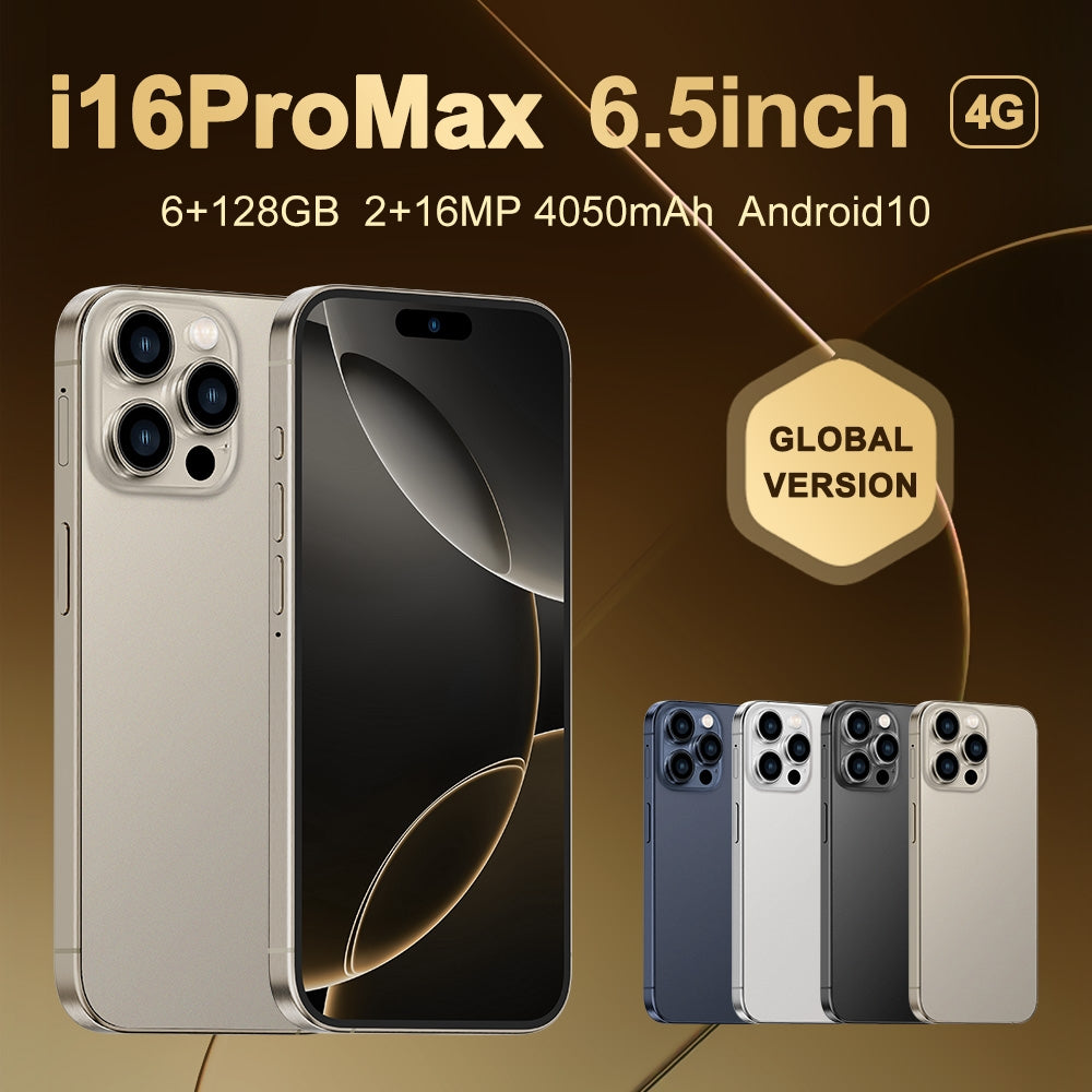 i16 Pro Max / Q5A, 6GB+128GB, 6.5 inch Screen, Face Identification, Android 10 MTK6762 Octa Core, OTG, NFC, Network: 4G, Dual SIM, AU Plug (Grey)