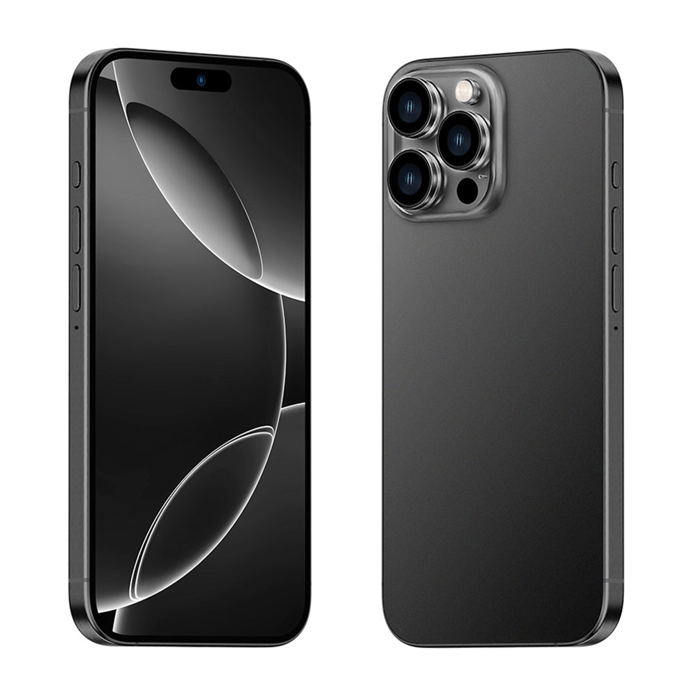 i16 Pro Max / Q5A, 6GB+128GB, 6.5 inch Screen, Face Identification, Android 10 MTK6762 Octa Core, OTG, NFC, Network: 4G, Dual SIM, EU Plug (Black)