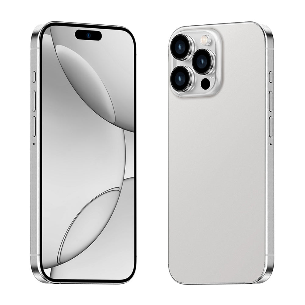 i16 Pro Max / Q5A, 6GB+128GB, 6.5 inch Screen, Face Identification, Android 10 MTK6762 Octa Core, OTG, NFC, Network: 4G, Dual SIM, US Plug (White)