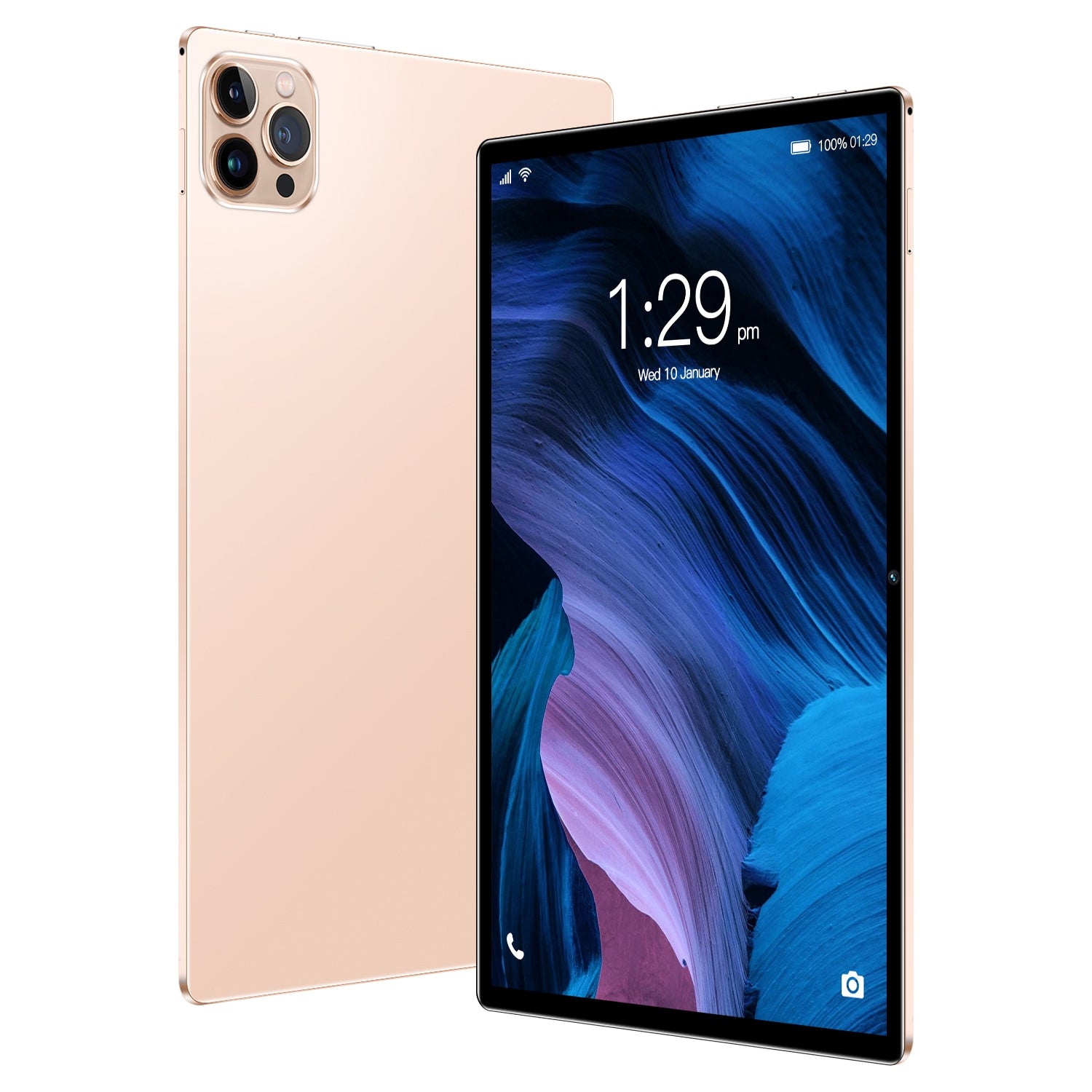 P60 4G Phone Call Tablet PC, 10.1 inch, 4GB+64GB, Android 10.0 MTK6750 Octa Core 1.8GHz, Dual SIM, Support GPS, OTG, WiFi, BT (Gold)