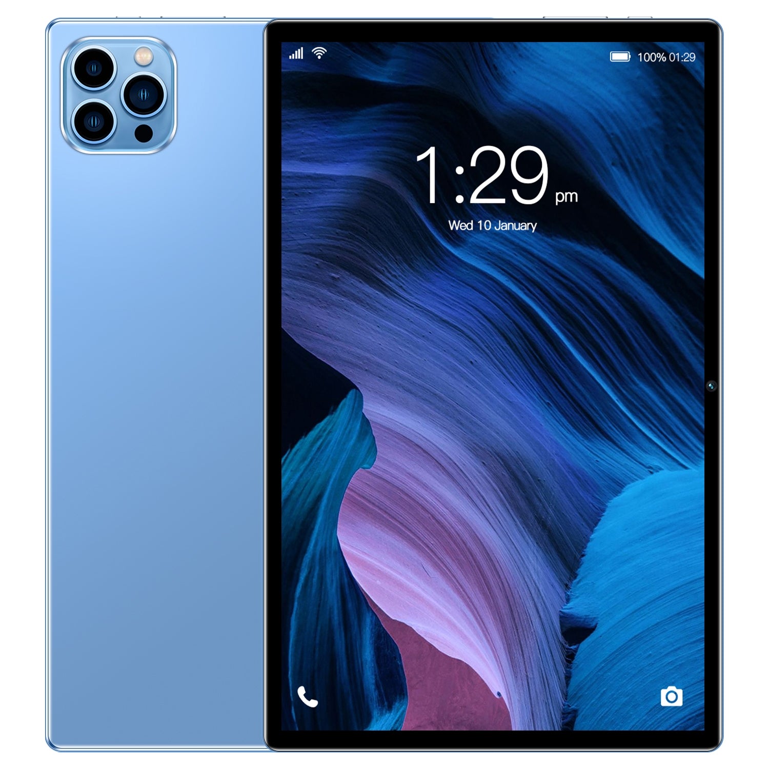 P60 4G Phone Call Tablet PC, 10.1 inch, 4GB+64GB, Android 10.0 MTK6750 Octa Core 1.8GHz, Dual SIM, Support GPS, OTG, WiFi, BT (Sky Blue)