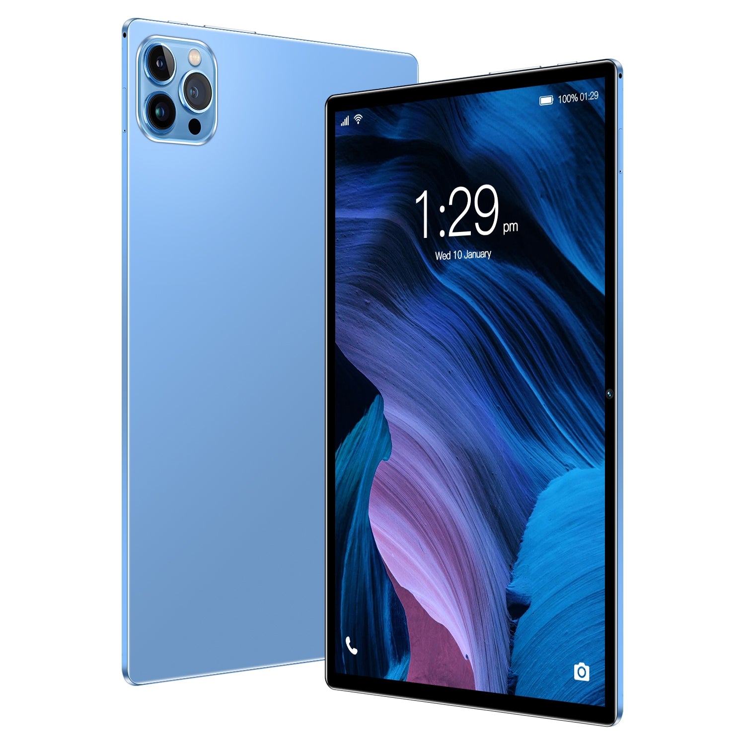 P60 4G Phone Call Tablet PC, 10.1 inch, 4GB+64GB, Android 10.0 MTK6750 Octa Core 1.8GHz, Dual SIM, Support GPS, OTG, WiFi, BT (Sky Blue)