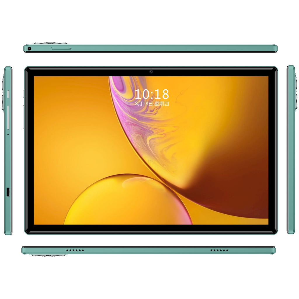 X09 10.1 inch 4G LTE Tablet PC, 4GB+32GB, Android 8.1 MTK6755 Octa Core, Support Dual SIM, EU Plug (Green)