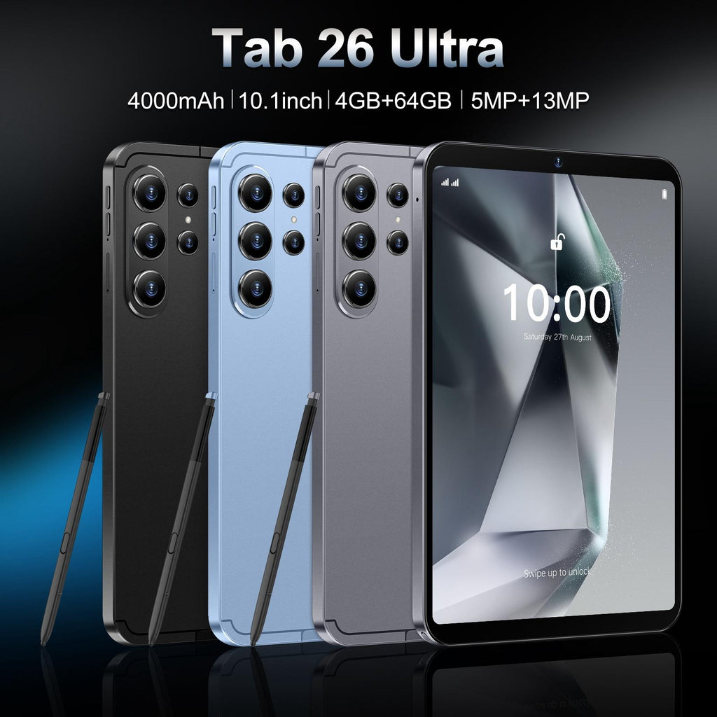 Tab 26 Ultra 10.1 inch 4G LTE Tablet PC, 4GB+64GB, Android 10 MTK6755 Octa Core, AU Plug (Grey)