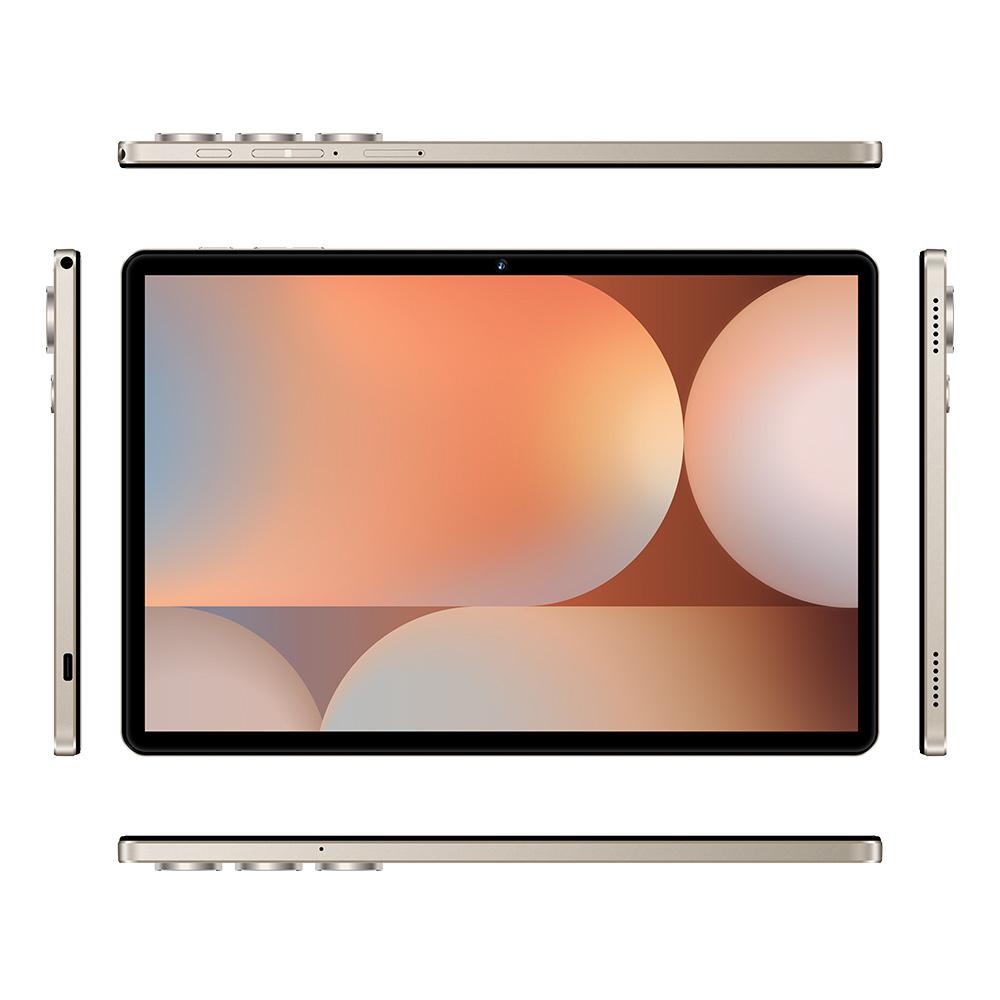 Pad 9 Pro 10.1 inch 4G LTE Tablet PC Combo Set, 4GB+32GB, Android 10 MT6755 Octa Core, with Keyboard / Mouse / Leather Case, UK Plug (Gold)