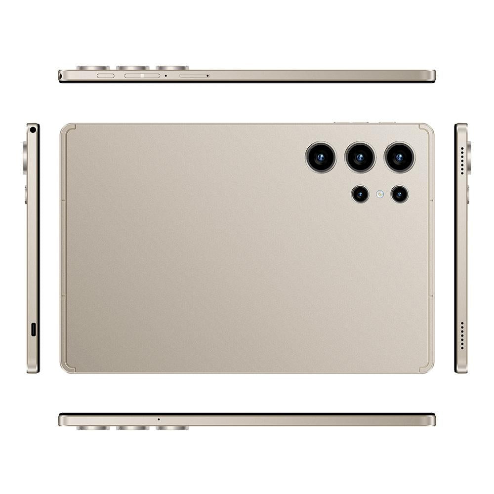 Pad 9 Pro 10.1 inch 4G LTE Tablet PC Combo Set, 4GB+32GB, Android 10 MT6755 Octa Core, with Keyboard / Mouse / Leather Case, UK Plug (Gold)